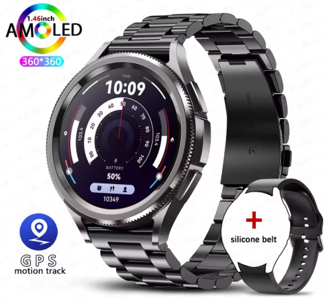 Розумні смарт годинник HW62G Smart Watch для Android і iOS, пульсометром, тонометром, крокоміром (чорні ))