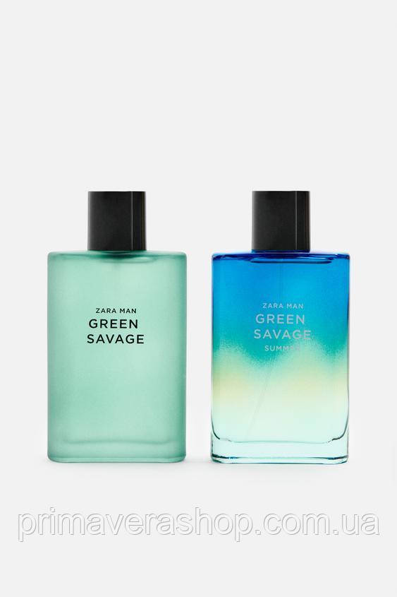 Zara Набір ароматів для чоловіків GREEN SAVAGE + GREEN SAVAGE SUMMER EDT 2X 90 ML