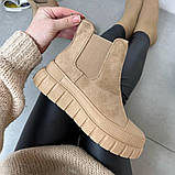 Демі черевики в бежевому кольорі преміум якість, фото 7