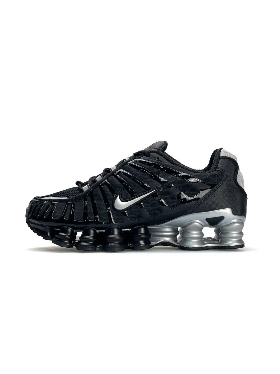 Nike Shox TL Black Silver Найк Шокс ТЛ мужские спортивные кроссовки (ID ...