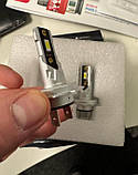MINI LED лампа H7 Xplus з обманкою 1:1 Вузький діод Правильний пучок світла на ближнє або дальнє світло протитуманки 12в-24в 1шт, фото 9