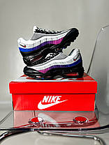 Чоловічі Кросівки Nike Air Max 95 Toronto White Grey Blue / Найк Аїр Макс 95 Торонто Білі з Сірим та Синім, фото 5