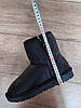 Уги чоловічі чорний шкіряні високі зі змійкою шкіра натуральна теплі з лейбл UGG зима напівчоботи черевики, фото 7