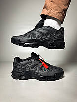 Чоловічі Кросівки Nike Air Max TN Plus Drift Triple Black / Найк Аїр Макс ТН Плюс Дріфт Трипл Чорні, фото 4