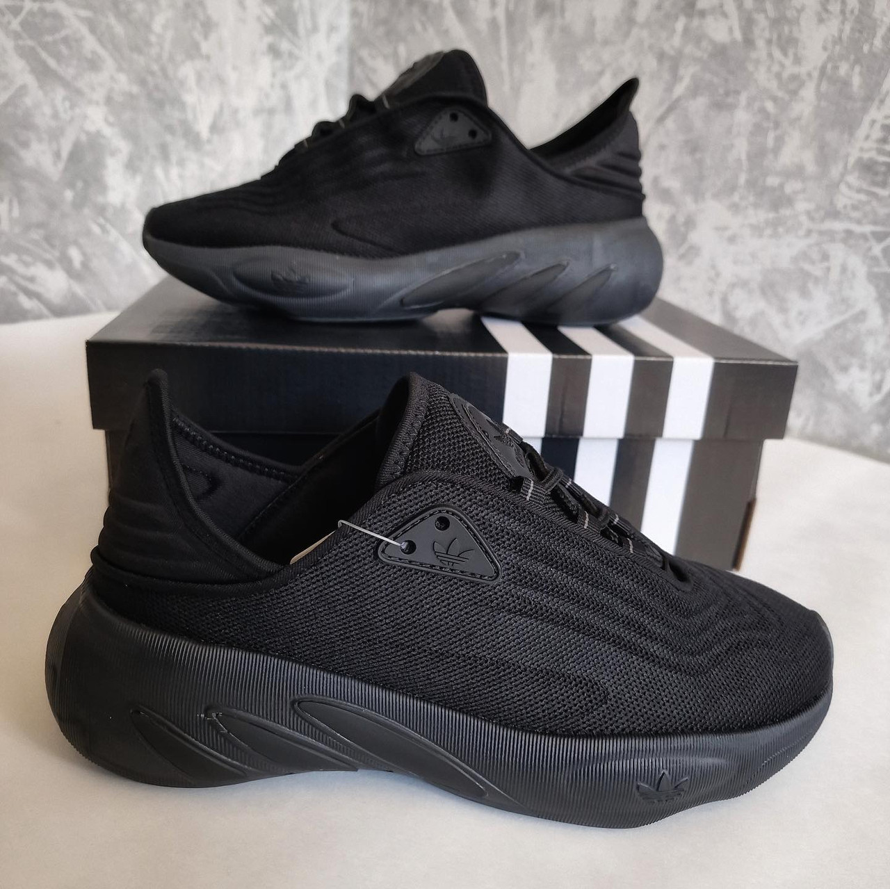 Кросівки чоловічі демісезонні Adidas Adifom чорні сітка