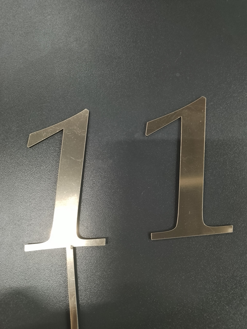 Топер дзеркальний цифра "1" без ніжки