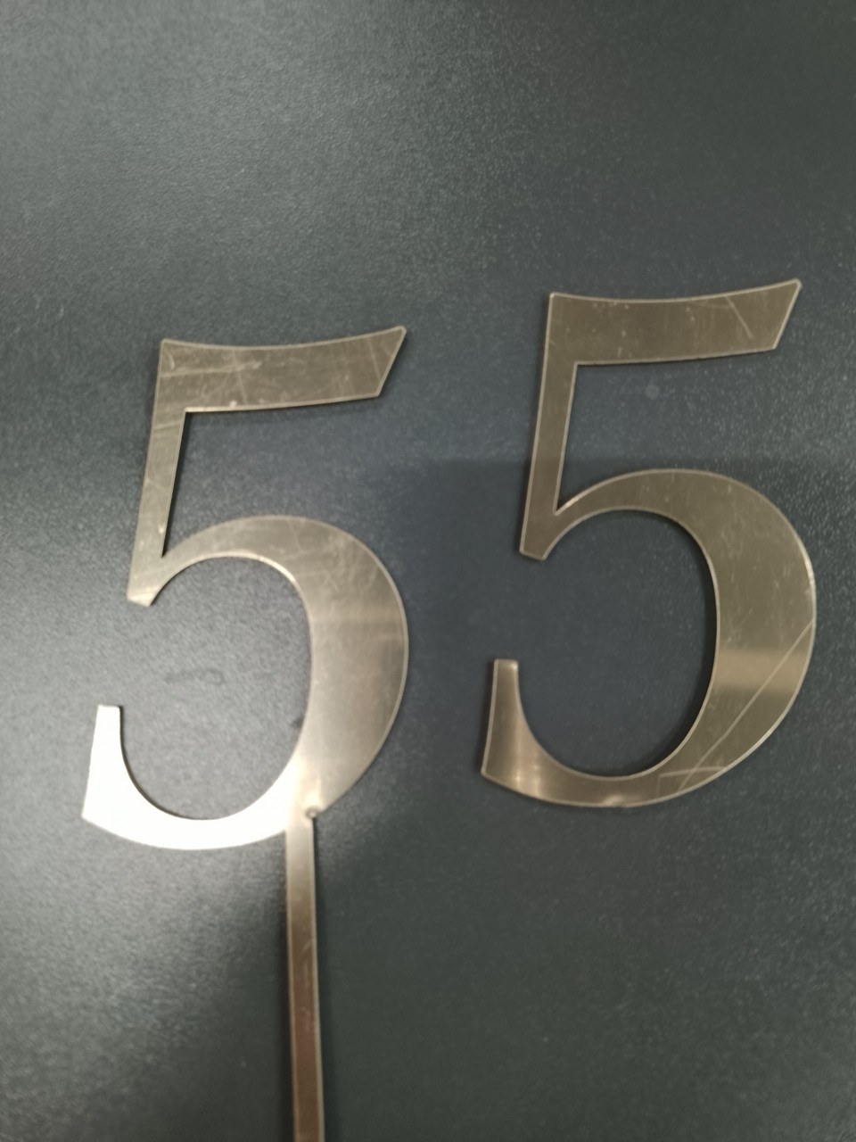 Топер дзеркальний цифра "5" без ніжки