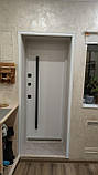 Вхідні двері Айрон G1298 пісок гафіт/білий атлас vin з терморозривом вулиця 3 контури, фото 6