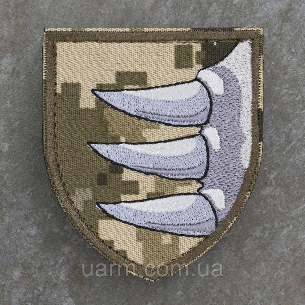 Шеврон 156 Окрема механізована бригада 156 ОМБр піксель, фото 1