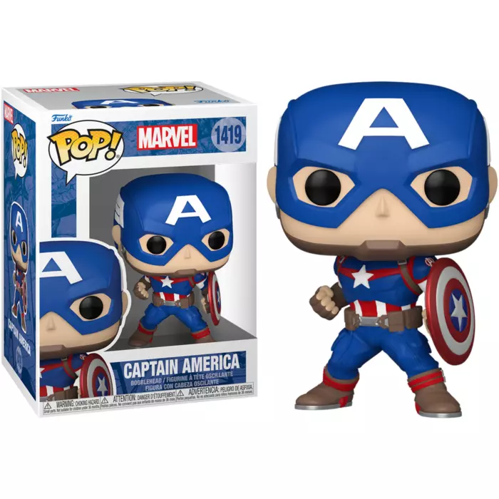 Фігурка Funko Pop Марвел Капітан Америка Marvel Captain America 10 см FP M CA 1419, фото 1