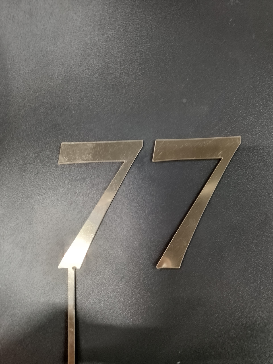 Топер дзеркальний цифра "7" без ніжки