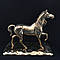 Статуетка кінь на підставці латунь Італія Stilars 654, фото 2