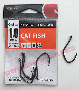 Гачки на Сома Gurza Cat Fish K-1404-100 BN №1/0 Professional Hooks