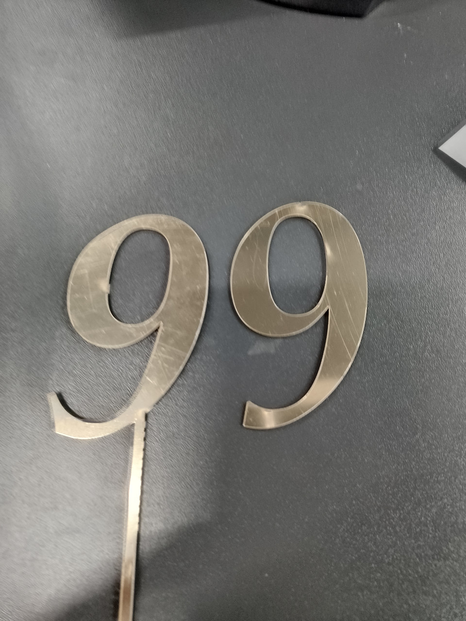 Топер дзеркальний цифра "9" без ніжки