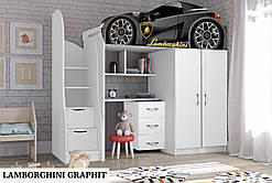 Дитяча кімната ліжко-машинка, безкоштовна доставка