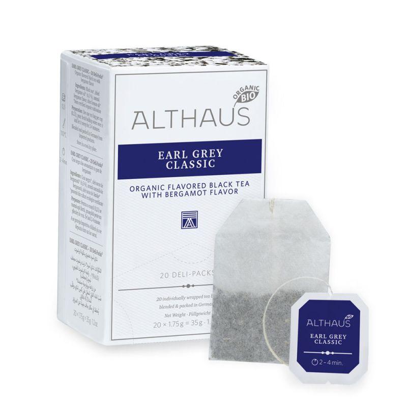 Чорний чай ALTHAUS Earl Grey Classic 20х1.75г (Альтхаус Deli Packs Bio), фото 1