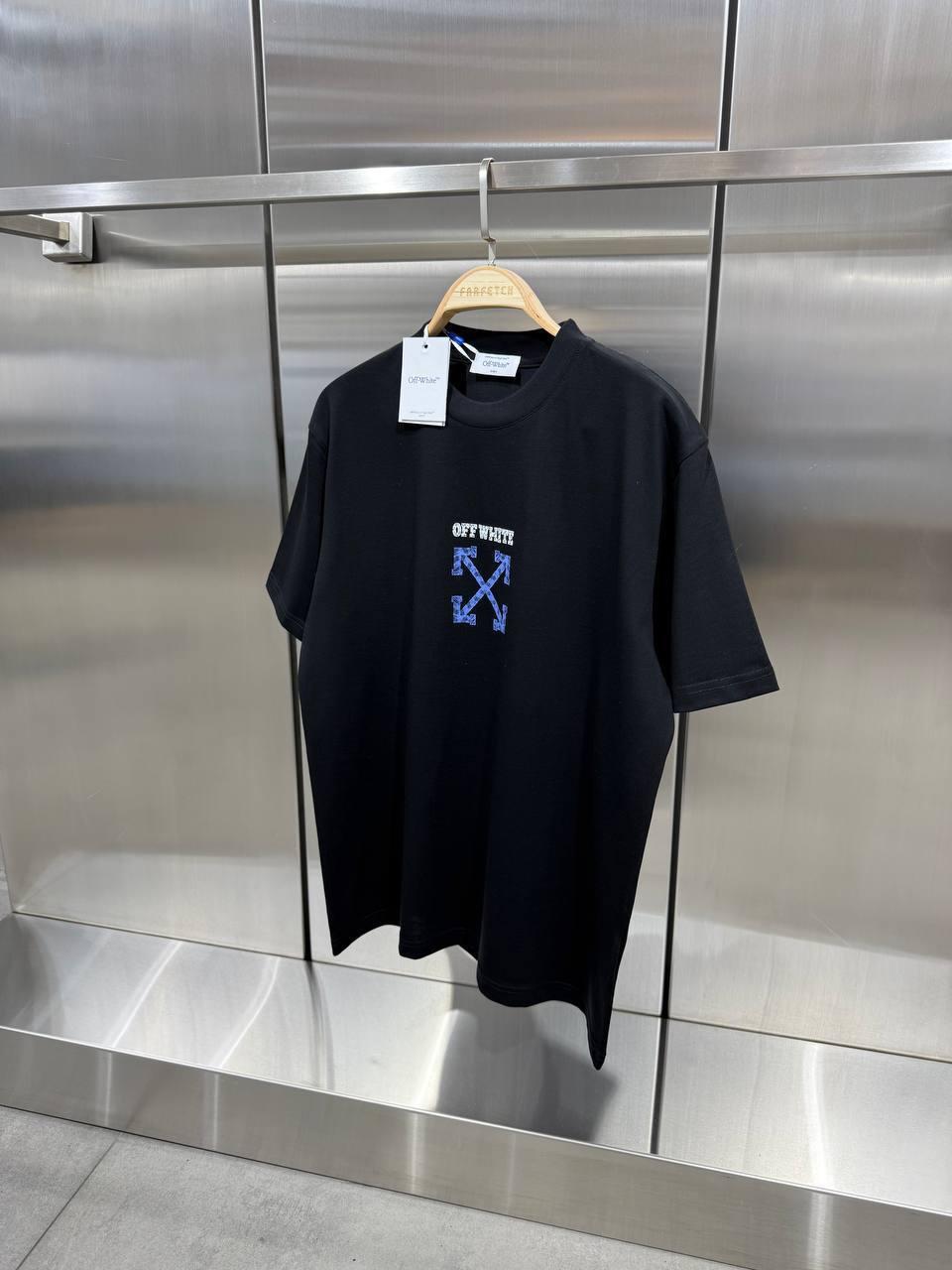Чоловіча футболка OFF WHITE D12434 чорна
