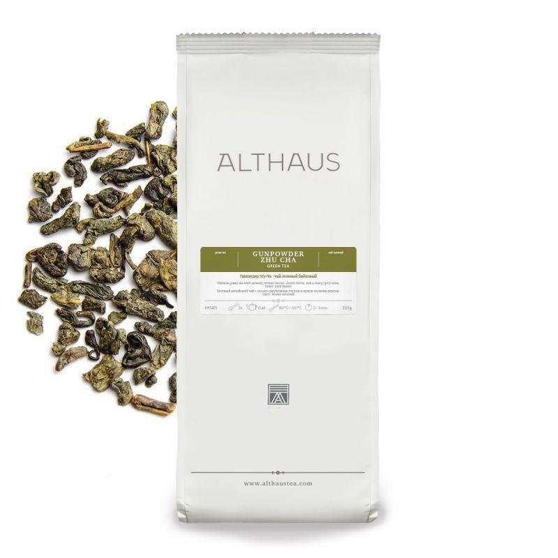 Зелений чай ALTHAUS Gunpowder Zhu Cha 250 г, фото 1