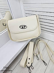 Стильний жіночий  клатч з двома ремінцями з екошкіри