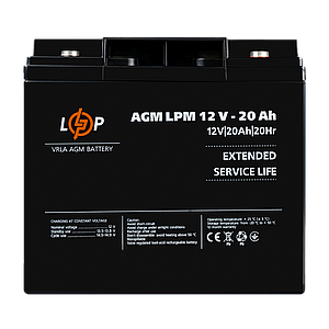 Акумулятор AGM LPM 12V-20 Ah під болт М5
