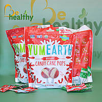 Органические леденцы, перечная мята, YumEarth, 30 леденцов, 186 г