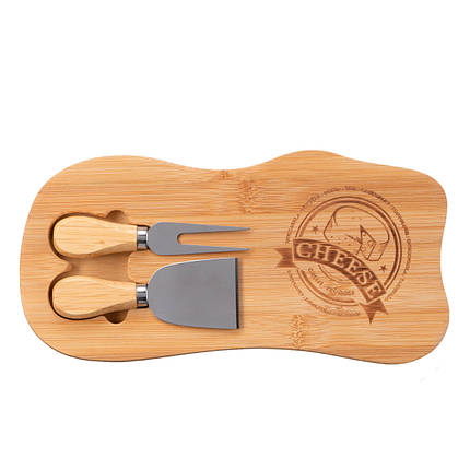 Набір для подачі сиру Ardesto Midori AR0921 28х14х2 см бежевий ID 5006560, фото 1