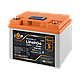 Акумулятор LP LiFePO4 12,8V - 50 Ah (640Wh) (BMS 40A/40А) пластик LCD Smart BT, фото 3