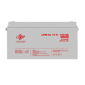 Акумулятор гелевий LPM-GL 12V - 150 Ah