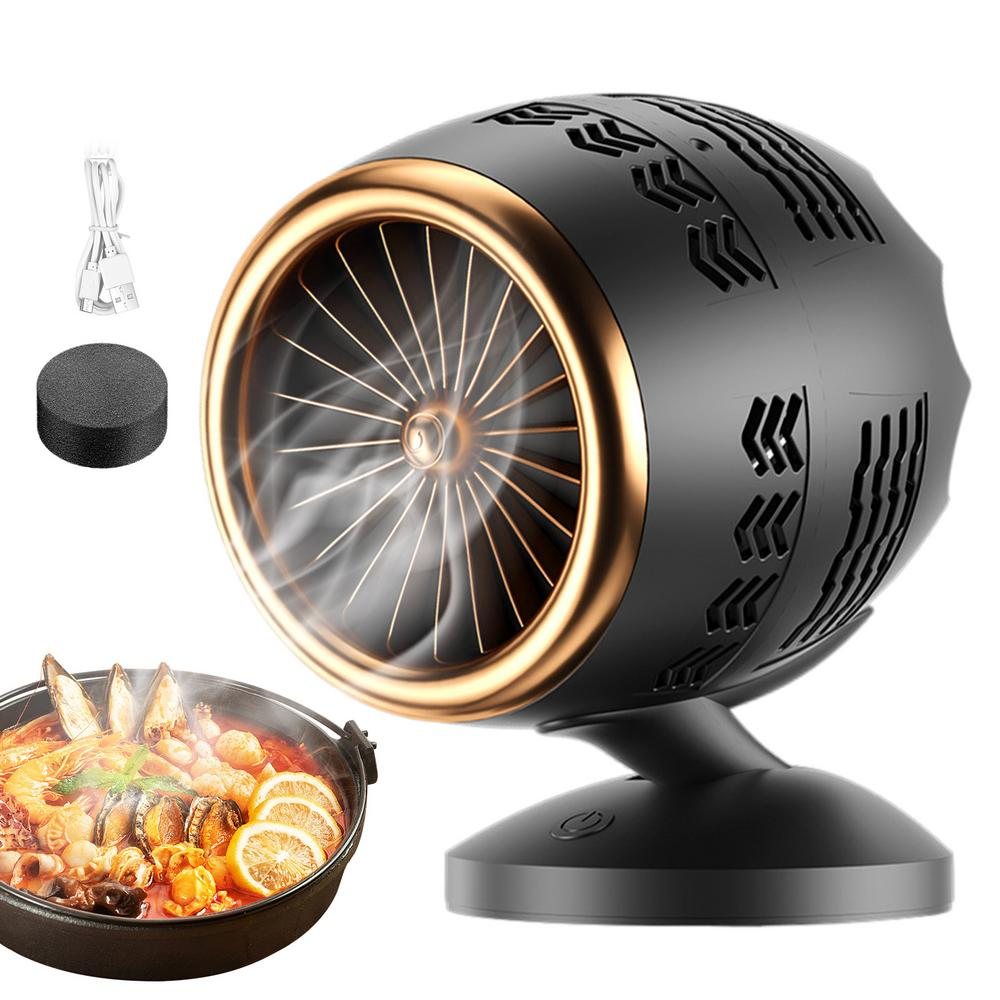 Кухонна настільна міні-витяжка Turbo Fan USB з 2 змінними фільтрами., фото 1