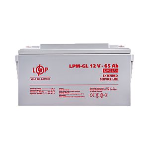 Акумулятор гелевий LPM-GL 12V - 65 Ah