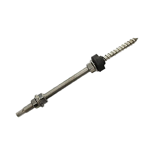 Комбінований гвинт-шуруп неіржавіюча сталь 10х200 мм (комплект)