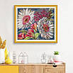 Набір для вишивання за нанесеною на канву схемою “Watercolor Sunflower”. AIDA 14CT printed , 44*38см., фото 9