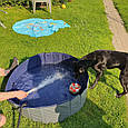 Великий складаний басейн для собак PURLOV 20929 (100x30 см, антиковзне дно, зливний клапан), фото 8