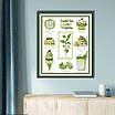 Набір для вишивання за нанесеною на канву схемою “Green tea”. AIDA 14CT printed , 35*41см., фото 10