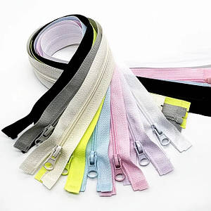 Застібки-блискавки (спіраль тип-5) роз'ємні, різні кольори