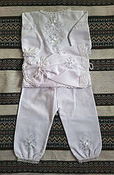 Вишитий костюм для новонароджених "Ніжність"