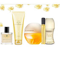 Великий подарунковий набір Avon Incandessence 5 в 1 — парфуми, спрей, кульковий дезодорант для жінок, парфумований набір