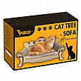 Кігтеточка для котів PURLOV 24285 (60 см, картон, диван-лежанка), фото 10