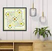 Набір для вишивання за нанесеною на канву схемою  “Yellow daisy windmill ”. AIDA 14CT printed , 26*26 см., фото 10