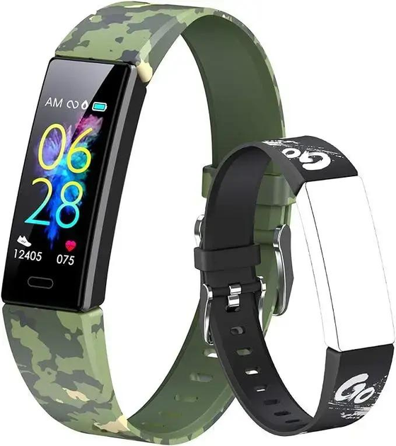 Фітнес-трекер Dwfit Y99 водонепроникний IP68, відстеження сну, 11 спортивних режимів, 2 ремінця