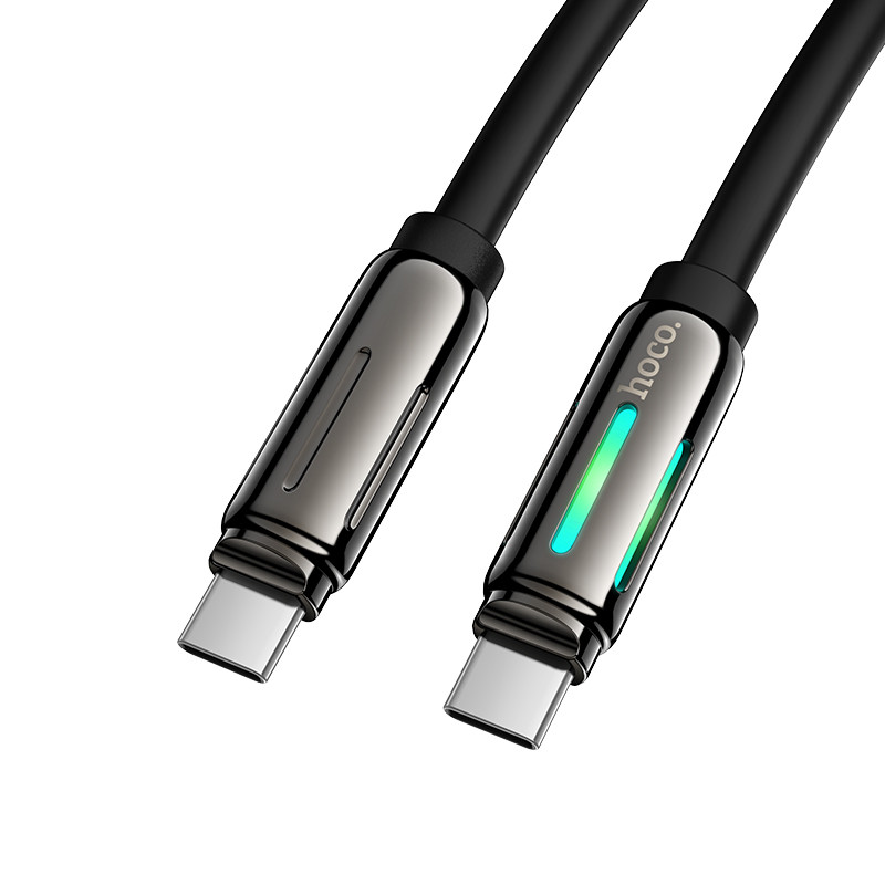 Кабель Hoco U136 Prize 60W charging data cable Type-C to Type-C Black