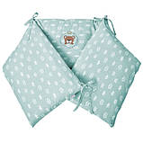 Бортик захисний в дитяче ліжечко 198х42 см антиалергенний з бавовни, фото 4