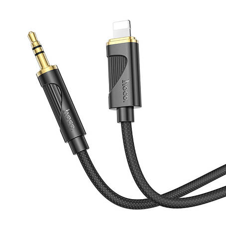 Кабель Hoco UPA30 Friend digital audio conversion cable Lightning Black, фото 1