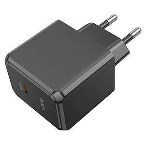 МЗП Hoco CS13A Ocean single port PD20W charger(EU) Black, фото 1