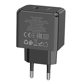 МЗП Hoco CS13A Ocean single port PD20W charger(EU) Black, фото 3
