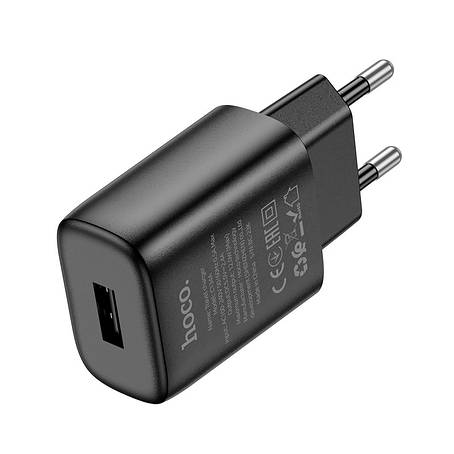 МЗП Hoco C134A Solid single port charger(EU) Black, фото 1