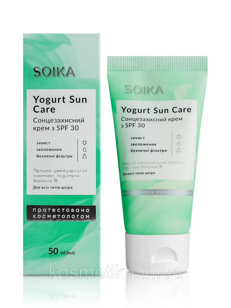 Сонцезахисний крем з SPF30 Soika Yogurtene Balance, 50 мл