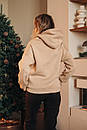 Худі бежеве утеплене, фото 6