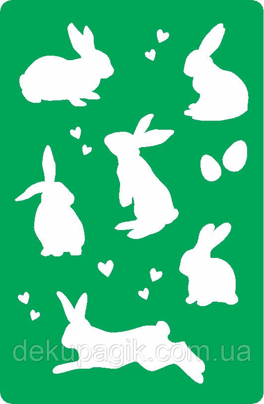 Трафарет багаторазовий самоклеючийся ПС_26, 10х15см, фото 1