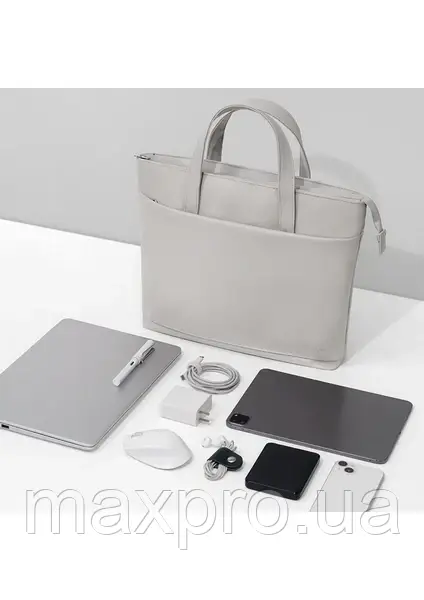 Сумка для ноутбука BOONA 16"сіра LUX